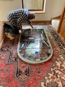 Stained glass window preparation