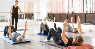 Learners in a Pilates class
