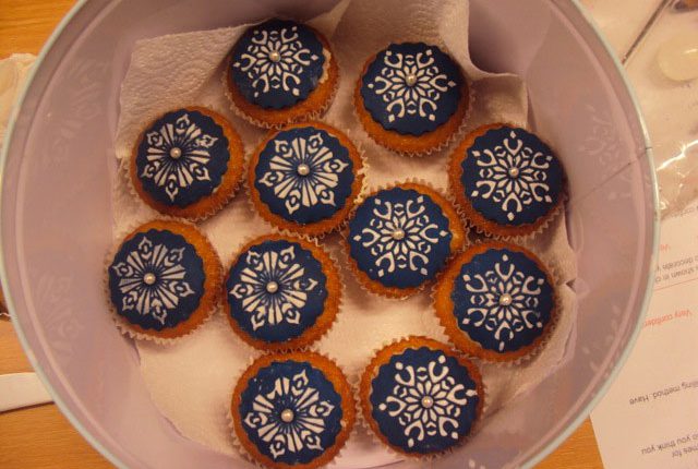Blue cupcakes