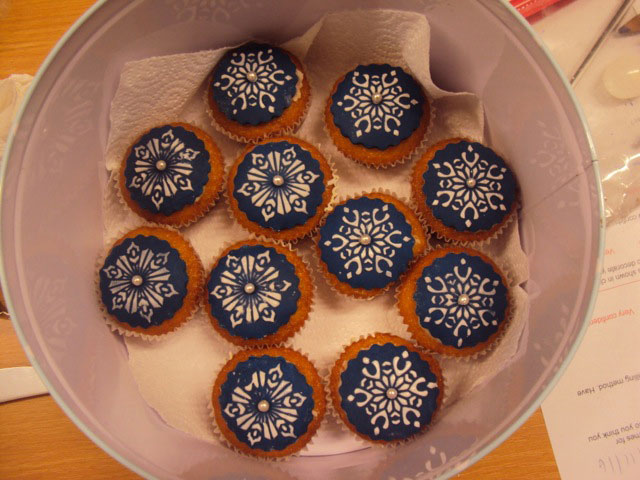 Blue cupcakes