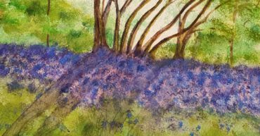 Bluebells painting