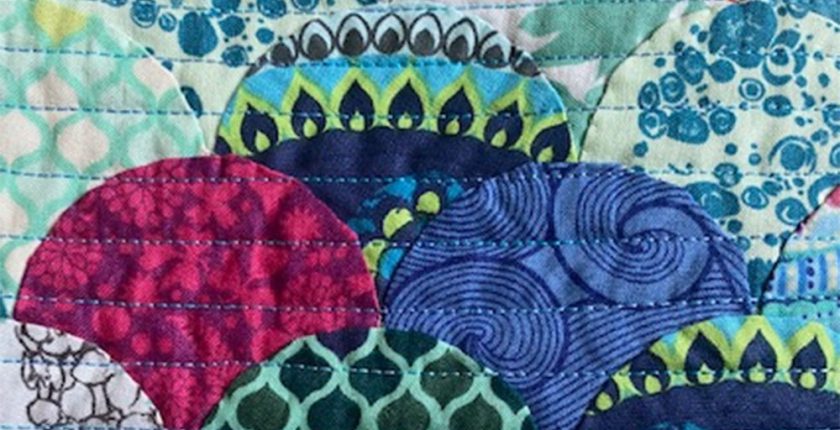 colourful clamshell patchwork