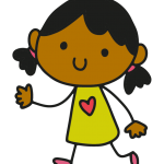 Girl2png Cartoon of girl in yellow dress