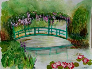 Copy of Monet's water garden painting