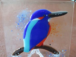 stained glass kingfisher