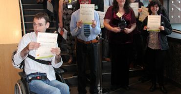 Group of people with certificates