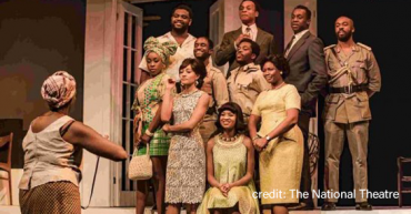 Actors in a play at the National Theatre