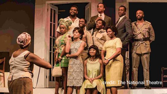 Actors in a play at the National Theatre