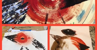 Paintings of robins