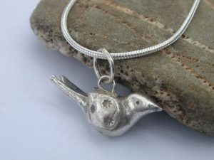 Silver bird pendant