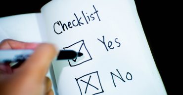 Checklist Yes or No boxes