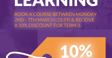 Leap into Learning banner - 10% off Sale for Term 3