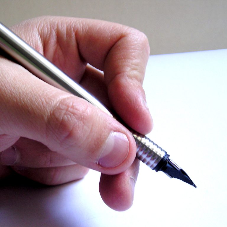 writing Hand writing with pen
